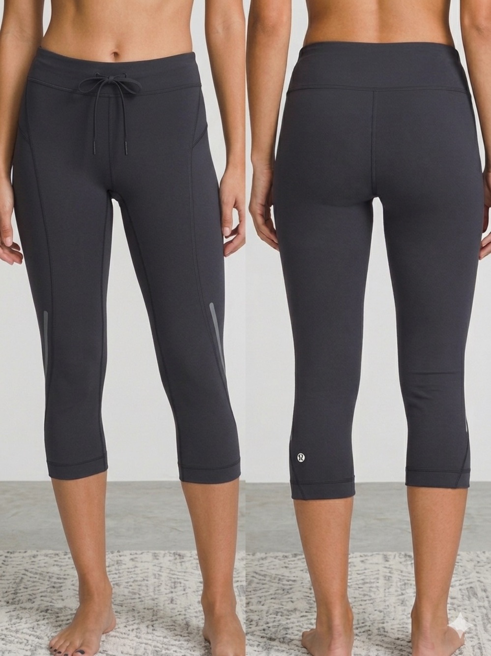 Lululemon Speed Up Crop 21" Luxtreme Running Leggings Black Size small